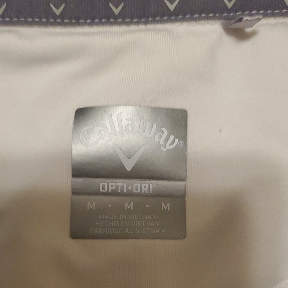 Callaway Gray and White Opti-Dri Pullover Golf - Picture 2 of 6